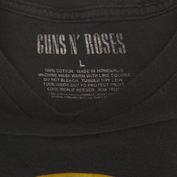 Guns N Roses Short Sleeve Graphic Band T Shirt Adult Mens Size Large L Black - Picture 3 of 9